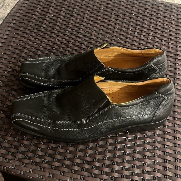 Sandro Moscoloni Mens Black Loafers Sz 16 D leather made in Brazil main image 4